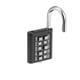 thumbnail image 4 of Candado de botón de combinación de 10 dígitos Uxcell, para armario de lockers, negro, 4 of 5