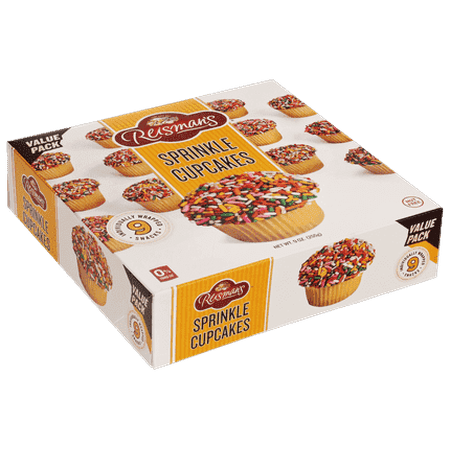 Reisman’s Sprinkle Cupcakes Dairy-Free Baked Goods and Dessert Snack Box 9-Pack