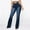 Dark Blue, variant on CALAFEBILA Straight Leg Jeans Fashion Full-Length Mid Rise Jeans for Women Denim Trousers Loose Women's Jeans 2025