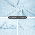 thumbnail image 4 of Set 2 Toallas Baño Lana Coral Suave De Alta Densidad, Color Azul Celeste, 4 of 5