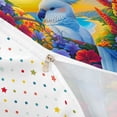 thumbnail image 4 of jejeloiu Tropical Parrot Bedding,Floral Beach Print Duvet Cover Full For Boys,Multicolor,Polkadot Reversible,3-Piece,1 Duvet Cover and 2 Pillowcases, 4 of 6