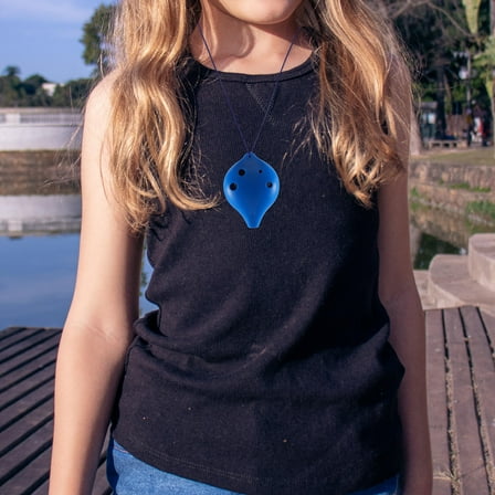 FUEENIRVA 1Set Blue Plastic Ocarina For Beginners And Music Lovers Practice