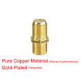 thumbnail image 4 of 5Pcs Coaxial Cable Connector, RG6 F-Type Gold Plated Adapter Female to Female Coax Cable Extender for TV Cables, 4 of 7