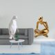 thumbnail image 2 of Figura de animal de resina de pingüino pensador, adorno decorativo artesanal coleccionable, escultura abstracta para inauguración de la casa, mesa, ba, 2 of 8