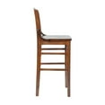 thumbnail image 3 of HERCULES Series School House Back Walnut Wood Restaurant Barstool, 3 of 9
