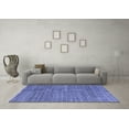thumbnail image 3 of Ahgly Company Indoor Rectangle Abstract Blue Modern Area Rugs, 8' x 10', 3 of 4