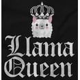 thumbnail image 2 of Llama Queen Save Drama Alpaca Animal Women Plus Size Long Sleeve Graphic Tee Brisco Brands 2X, 2 of 5