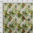 thumbnail image 2 of oneOone Velvet Brown Fabric Tropical Leaves Sewing Material Print Fabric By The Yard 58 Inch Wide, 2 of 5