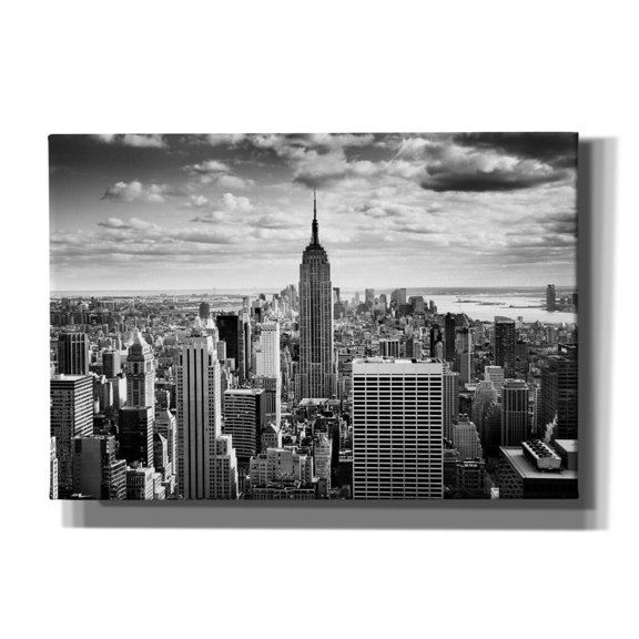 Epic Graffiti 'NYC Downtown' by Nina Papiorek, Canvas Wall Art, 26"x18"