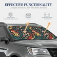 thumbnail image 3 of Goofa Berries and Flowers Pattern 2 Piece Car Windshield Sun Shade Foldable | Front Windshield Shade for Sun, Heat and UV Rays | Sunshade for Car Front Window-, 3 of 7