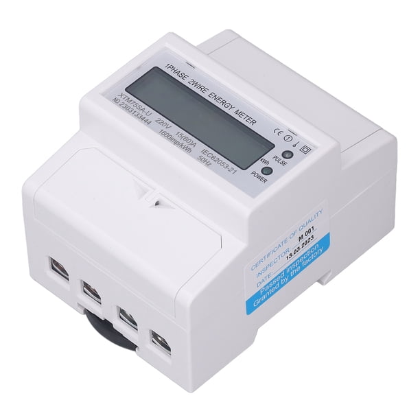 Medidor de potencia de riel DIN, medidor de energía de riel DIN Medidor de energía de riel DIN Medidor de energía digital Estética elegante