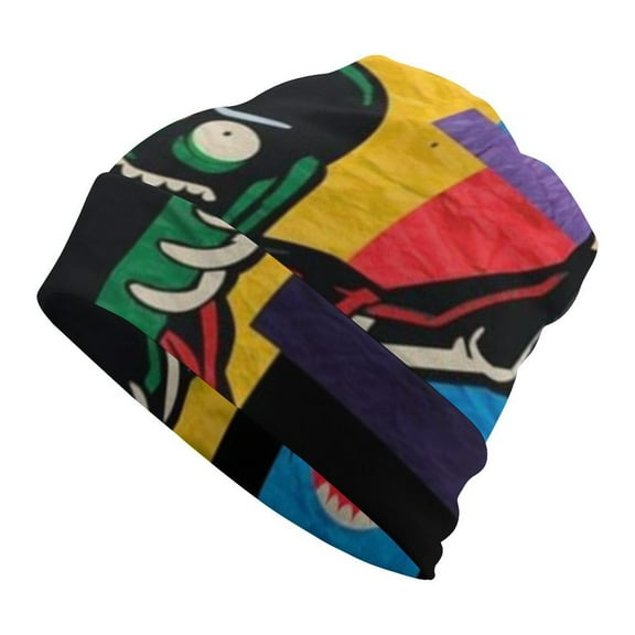 Rick And Morty Unisex Beanie Hats Cuffed Skull Cap Fall Winter Warm Hat Pullover Cap Leisure Cap for Women Men
