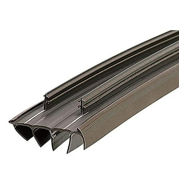 PVC Slide in Kerf Style Door Bottom With Fins, Brown 36 1/4" Long, 1 3/4" Wide