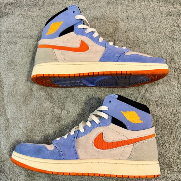Jordan Nike Air Jordan 1 Zoom Air CMFT 2 Shoes Blue Orange Size 9