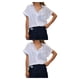 thumbnail image 3 of Sonducket Camisa de mujer Blusa con bolsillo Trabajo Playa Vacaciones Fiesta Elegante Verano Top Estética Ropa Accesorios Blanco L Type1 NO1 Sonducket CBP235116, 3 of 6
