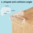 thumbnail image 2 of 12 Pack Table Protectors, Corner Protector for Baby, Clear Furniture Corner Guards & Edge Safety Bumpers Cushion to Cover Sharp Furniture & Table Edges, 2 of 7