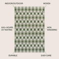 thumbnail image 5 of JONATHAN Y TUSCAN SUN 3 x 5 Area Rug, Darcy Traditional Geometric Bold Gingham - Green/Cream, TSN201E-3, 5 of 9