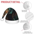 thumbnail image 4 of Fuzoiu Realistic Colorful Chameleon Print Santa Hat Christmas Hat for kids,Santa Hats with Pompom, Unisex Xmas Holiday Hat for Christmas New Year Festive Party Supplies, 4 of 6