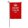 thumbnail image 1 of LADDKE Red Sign Keep Calm Crown Heraldry Badge Typographic Antique Clip Garden Flag Decorative Flag House Banner 28x40 inch, 1 of 2