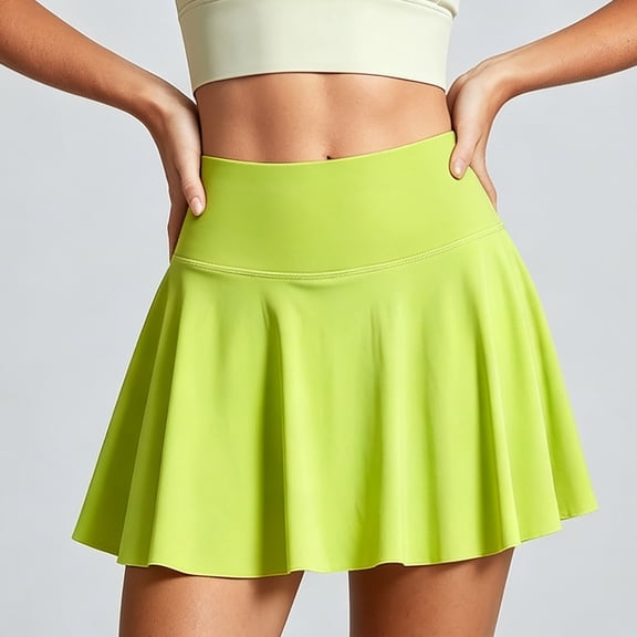 Women Tennis Skirt Breathable Golf Skorts Built in Shorts for Workout Pickleball L