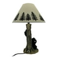 thumbnail image 3 of Lampe de Table Rustique avec Ours Noirs dans un Arbre à Miel, 3 of 3