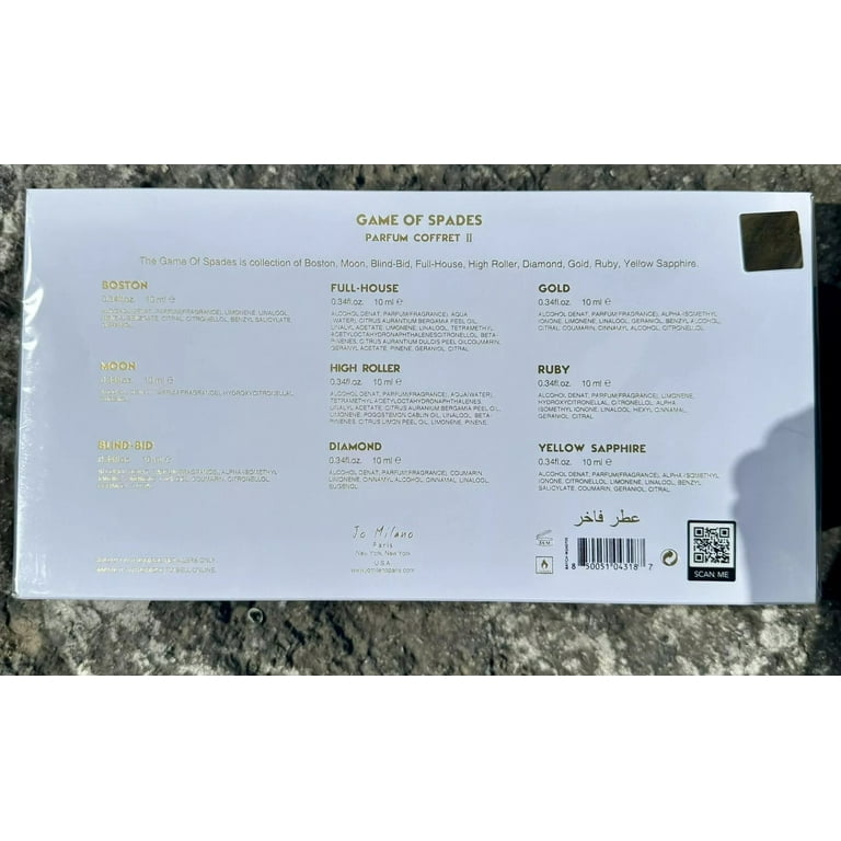 Game of Spades by Jo Milano, 9 Piece Coffret Set for Unisex