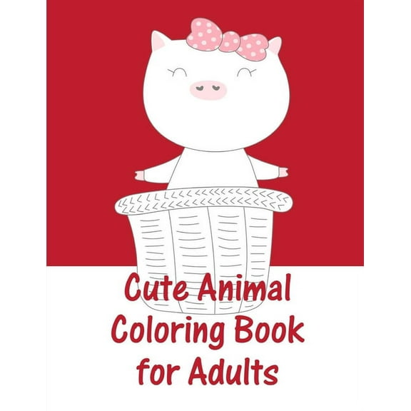 Animals Around the World Cute Animal Coloring Book For Adults: christmas coloring book adult for relaxation, Book 6, (Paperback)