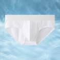 thumbnail image 2 of KHONTS Men's Briefs Solid Color Athletic Underwear Breathable Soft Jockstrap Underpants for Sport Gym White XL, 2 of 3