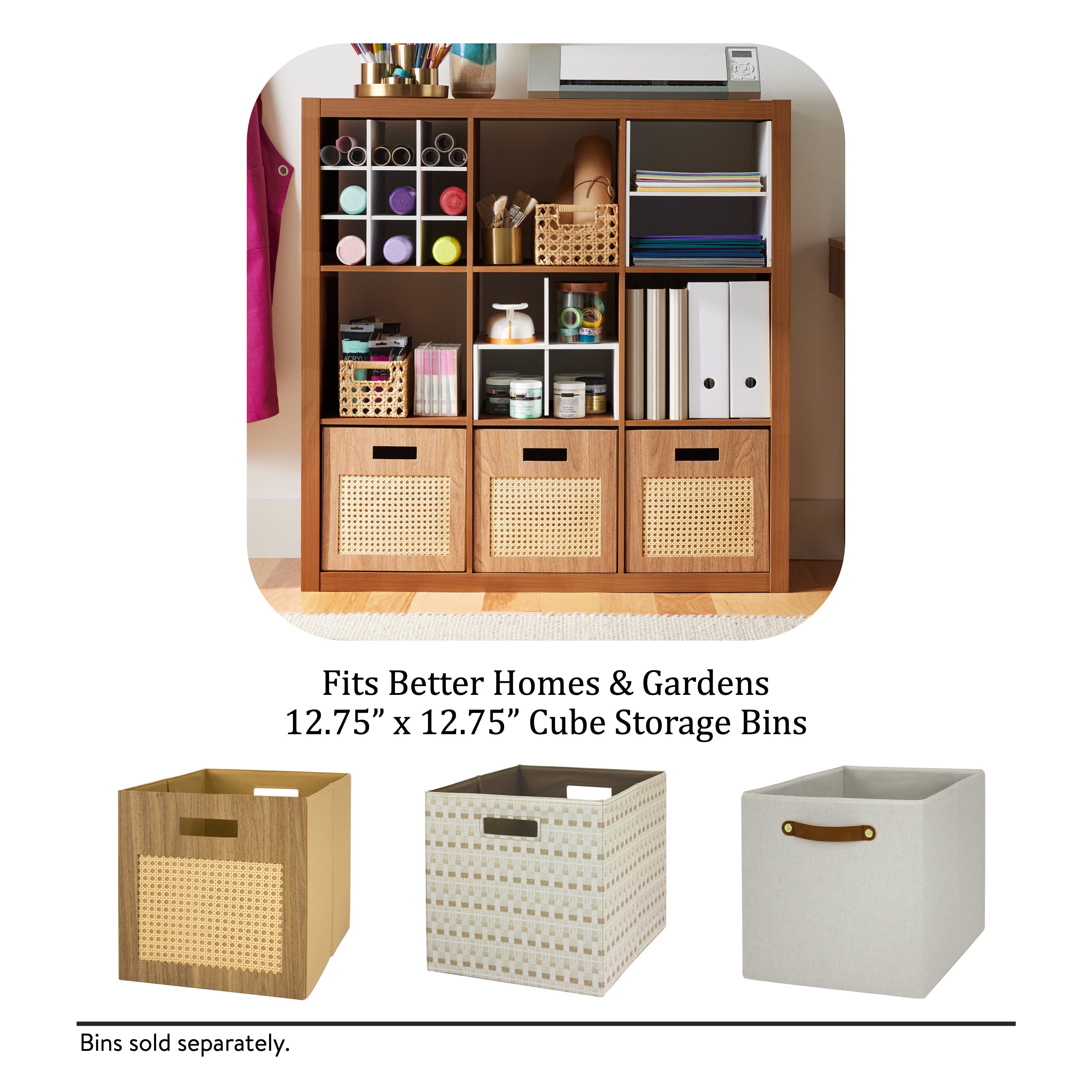 Better Homes & Gardens 9 Cube Storage Organizer, Acorn