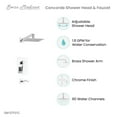 thumbnail image 3 of Concorde Single-Handle 1-Spray Tub and Shower Faucet in Chrome (Valve Included), 3 of 12