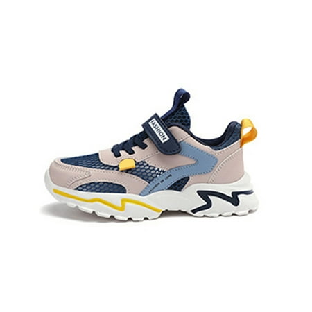 

Woobling Boy s Comfort Round Toe Sneakers Gym Lightweight Trainers Walking Nonslip Mesh Running Shoes