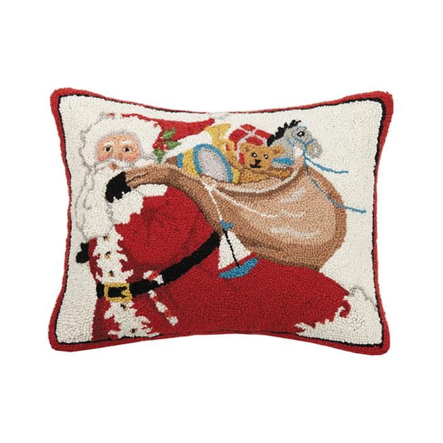 Peking Handicraft 31ML374C20OB Coussin Crochet Père Noël