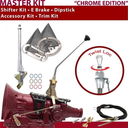 American Shifter TH200 Shifter Kit 12 in. E Brake Cable Trim Kit Dipstick for CE171