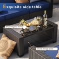 thumbnail image 4 of Gasee 7-Piece Patio Furniture Set,Outdoor Sectional Furniture, All-Weather PE Rattan Wicker Patio Conversation Set,Patio Sofa Set with Glass Table and Ottoman for Patio Garden Poolside,Blue, 4 of 9