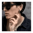 thumbnail image 4 of 48 pzs Aretes Hombre Con Piercing Acero Inoxidable Malubero , Color Negro, plata y dorado, 4 of 5