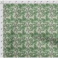 thumbnail image 4 of Soimoi Leaves Printed, Cotton Satin Spandex, Sewing Fabric by The Yard 54 Inch Wide, Decorative Fabric for Dresses and Home Accents, Pear Green, 4 of 5