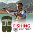 thumbnail image 3 of Neries Chaqueta de pesca de verano con bolsillos delanteros Tamaño múltiple CHEIST CHAIST CHAISTWEAT HOMBRES OUTERWAR VESTIDOS ACCESORIOS DE JUEGOS AIRNIOS GREEN / XXXL Methold OD003201-20, 3 of 7