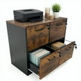 thumbnail image 2 of Studyset 4 Drawer File Cabinet with Lock, Locked File Cabinet with Key, Printer Stand, Office Filing Cabinet Organizer Wooden Filing Cabinets for Letter/A4/Files, 2 of 9