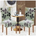 thumbnail image 3 of Printed Dining Chair Slipcovers Washable Softness Elastic Installation Chair Protector Banquet Chair Seat Cover for Hotel and Wedding Ceremony(Colour19,Set of 4), 3 of 7