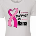 thumbnail image 4 of Inktastic Breast Cancer Awareness I Support My Nana with Pink Ribbon Women's T-Shirt, 4 of 5