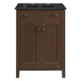 thumbnail image 3 of Modway Nantucket Modern Wood/Ceramic Bathroom Vanity in Walnut/White, 3 of 9