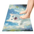 thumbnail image 5 of Dailycode Cute Cat Flying in Sky Bathroom Rugs Non Slip Absorbent Soft Plush Quick Dry Bath Mat, 39"x20", 5 of 8
