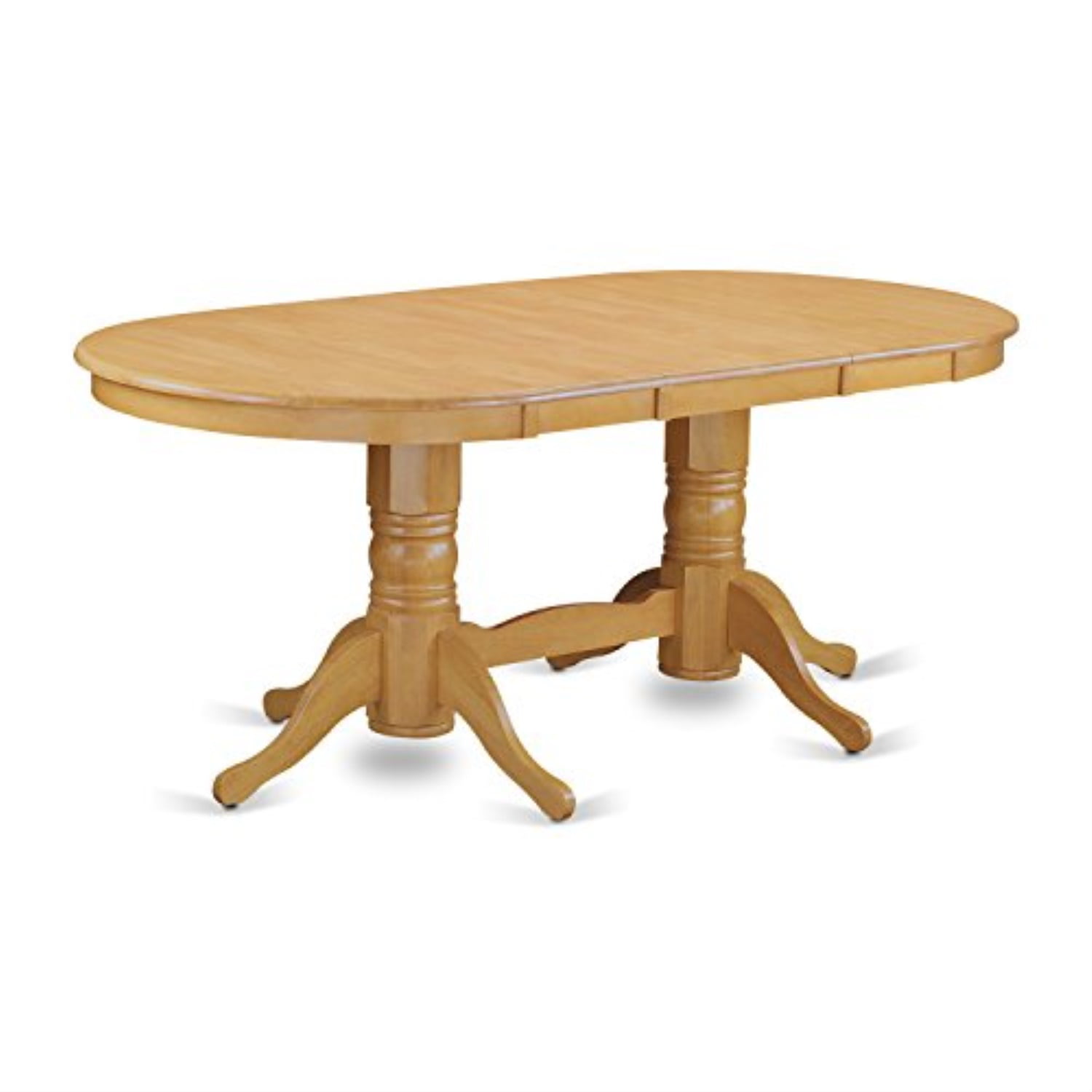 VAT-OAK-TP rectangular round corner Dining Table with 17 inch self