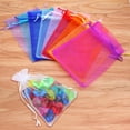 thumbnail image 4 of Nvzi 100 Pack 5 x 7 Inch Drawstring Organza Gift Bags Jewelry Pouches for Wedding Party Favor (Multicolor), 4 of 5
