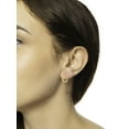thumbnail image 3 of Brilliance Fine Jewelry Women's Oval Hoop in 14KT Gold Plated Sterling Silver, 3 of 4