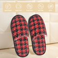 thumbnail image 2 of Balery Christmas With Snowflakes Pantuflas de Casa de Felpa Silenciosas con Diseño Estampado, Zapatillas Cómodas Antideslizantes de Algodón para Interior-Medium, 2 of 8