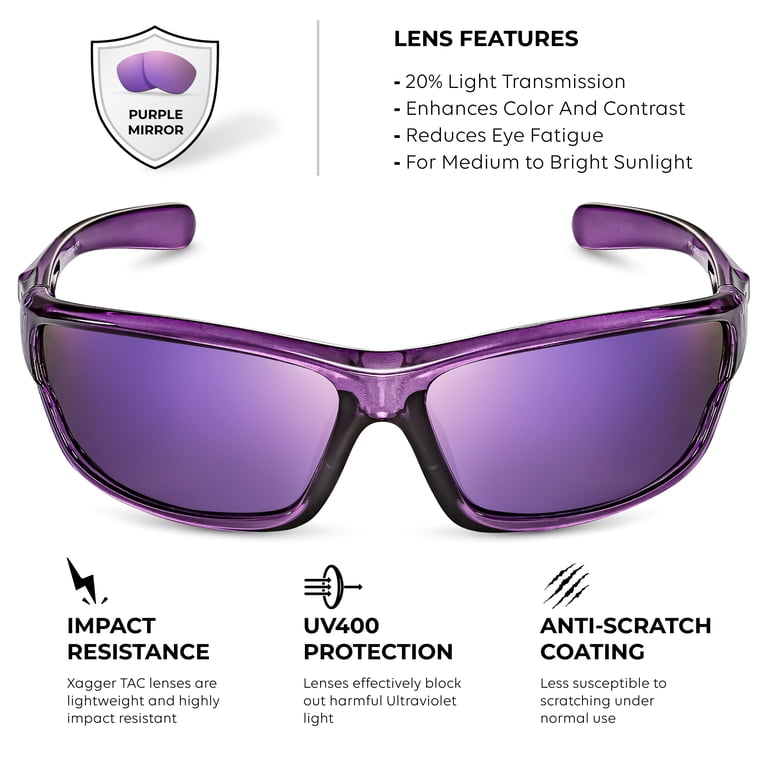 Xagger Polarized Wrap-Around Sports Sunglasses for Men Women  display picture 2