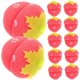 thumbnail image 1 of wonima02 12Pcs Strawberry Shaped Sponge Hair Curlers Set Rollers for Natural Curls for Overnight Styling Soft Hair Styling Tools Red Sponge Curlers, 1 of 1