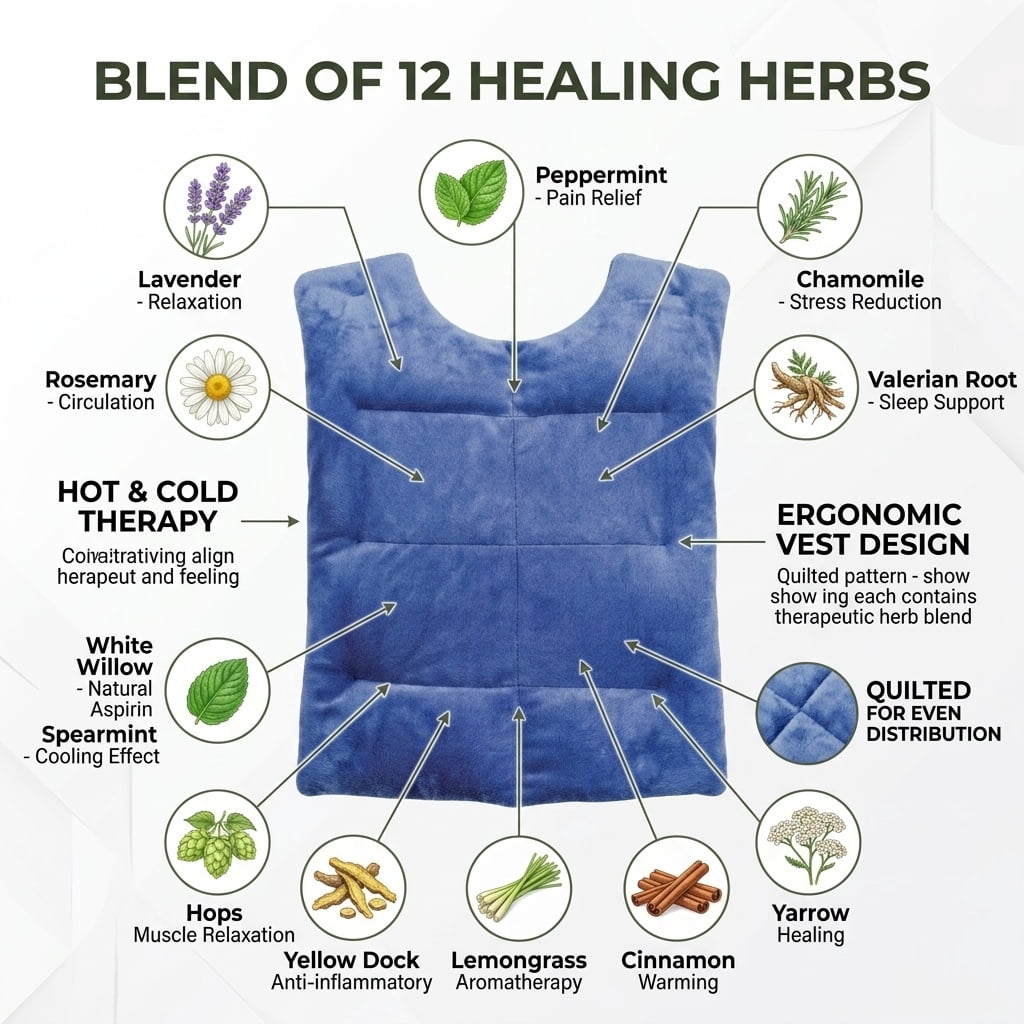 Herbal Concepts Comfort Back Pac, Blue