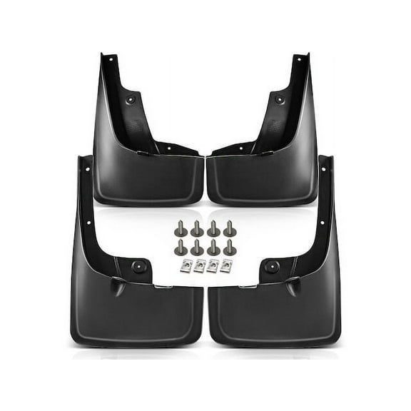 Mud Guard Set 4 - Compatible with 2010 - 2019, 2023 Toyota 4Runner 4.0L V6 Naturally Aspirated DOHC GAS 2011 2012 2013 2014 2015 2016 2017 2018
